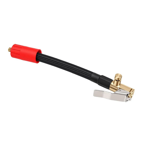 Heavy Duty Tire Inflator Extension Hose 16cm Quick Connect Fits Recessed Valve Stems Cars Motorcycles Bikes, braided hose