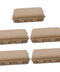 Five-Piece Wear-Resistant Tool Case for Outdoor Survival Gear, shockproof and weatherproof, compact beige design