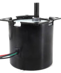 High Torque Permanent Magnet Synchronous Motor 40W 110 To 220V AC Low Speed For DIY Projects RC Cars E Scooters And Small Appliances CW CCW 2.5 5 10 15 20 30 50 60 80 110 RPM, black exterior, side view.