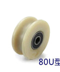 Pro Series Heavy Duty U V Groove Wheel For Sliding Gate Casters smooth nylon pulley with black bearing for indoor use.