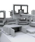 Close-up of 1/72 M1A2 SEP Abrams TUSK II Ready To Assemble Model Kit With Photo Etched Parts, upper turret view.