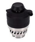 Alloy Steel Heating Component Attachment Black Finish for Heavy Duty Performance Rugged Wear Resistant Metal Accessory Built To Last And Withstand High Temperatures For Long Lasting Reliability, black and silver metal part