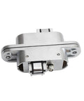 Soft Close Cabinet Door Hinges 2 Pack 180 Degree Concealed Zinc Alloy Invisible Hinges For Cabinets And Furniture Hardware, Smooth Silent Opening And Closing, Hidden Mount, Durable Cross Link Design For Gate And Furniture Left Hand Version close-up view