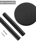 Assembly parts for Free Standing Toilet Paper Holder Stand In Matte Black, Built From 304 Stainless Steel, Rust Resistant