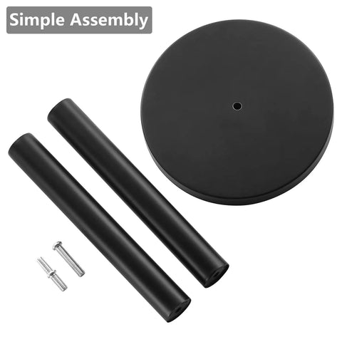 Assembly parts for Free Standing Toilet Paper Holder Stand In Matte Black, Built From 304 Stainless Steel, Rust Resistant