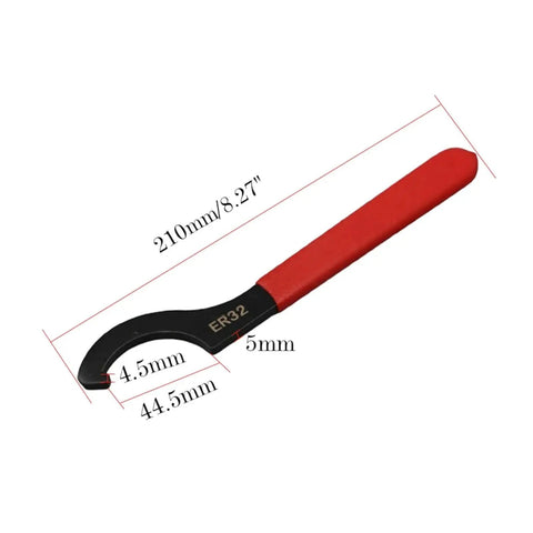 Hardcore Er25 Collet Wrench With Sweet Anti Slip Handle For Cnc Milling And Lathes Rock Solid Carbon Steel Chuck Spanner That Powers Through Tasks Without Breaking A Sweat