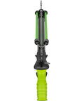 Front view of Beast Speargun For Spearfishing With 28mm Aluminum Barrel, 6.5mm Tahitian Shaft, showing handle and elastics