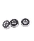 608RS Bearings 8x22x7mm ABEC-1 2RS Roller Ball Bearings Kit for Skateboard and Scooter High Precision Mini Bearings Pack of 20 or 50 with Shielded Design for Smooth Spin and Long Lasting Durability Pro Grade Dope Gear for DIY Builds, three shielded bearings