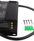 Built Tough 1000W Solar Charge Controller 24V To 72V No Nonsense Battery Charger with display screen and connectors.