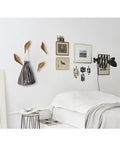Straight Up Best Bird Shaped Resin Wall Hook With Wood Grain Finish For Coats And Hats Slick Wall Mounted Bedroom Organizer Smooth Edge Design Sweet Home Decor Plus Hassle Free Install on white wall.