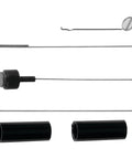 Set of metal rods and black attachments for Dope 2.4 Inch LCD Submersible Inspection Camera with 36 Inch Flexible Neck.