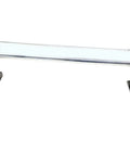 Sleek Lucite Acrylic Cabinet Pulls In Clear Chrome Finish, 4.75 Inch Center-To-Center, 5.9 Inch Overall Length, Polished Silver Handle