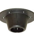 Heavy Duty Black Plastic Unilock Table Mount For Any Two Three Eight Inch Post With Seven Inch Diameter And Five Hole Pattern.