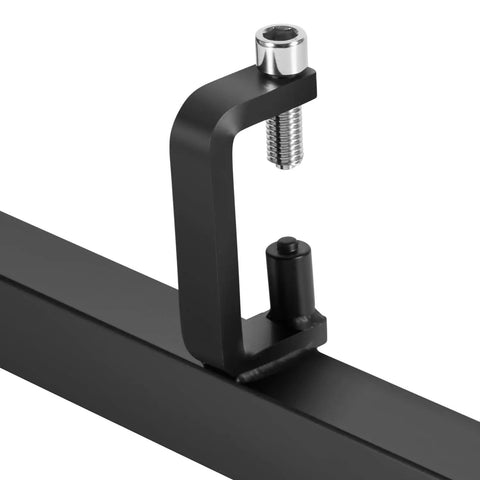 Close-up of Must Have Adjustable Motorcycle Fork Spring Compressor Tool Kit for Sport Bikes, showing metal clamp mechanism