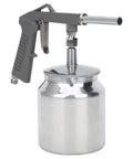 Pro Grade Pneumatic Air Paint Sprayer For Tough Truck Bed Liners And Rubberized Anti Rust Coatings With Hardcore Die Cast Aluminum Grip and No Sweat Workflow.