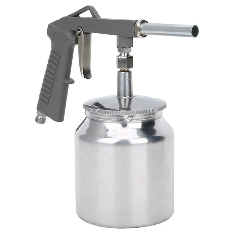 Pro Grade Pneumatic Air Paint Sprayer For Tough Truck Bed Liners And Rubberized Anti Rust Coatings With Hardcore Die Cast Aluminum Grip and No Sweat Workflow.
