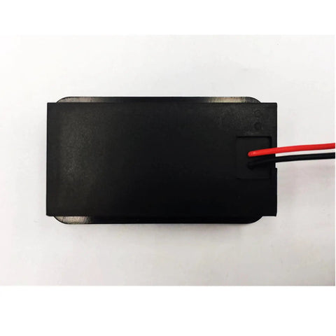 Back view of Waterproof Battery Monitor With Bracket For 7 To 100V Systems Digital Display Of Remaining Capacity, Voltage, Temperature