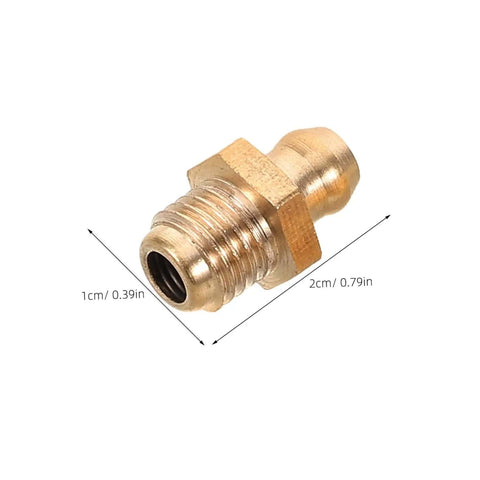 9 Piece Grease Fitting Assortment Kit With Copper Oil Nozzle Caps For Cars And Trailers Easy To Install Straight And Angled Nipples
