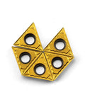 Carbide Turning Inserts TCMT16T304 TCMT32.51 Positive Cutting Action For Steel And Cast Iron Long Tool Life Low Friction Tin Coated