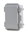 Weatherproof Tough Outdoor Electrical Junction Box Polycarbonate With Hinged Cover NEMA 4X Rated For Plugs Cords And Wiring