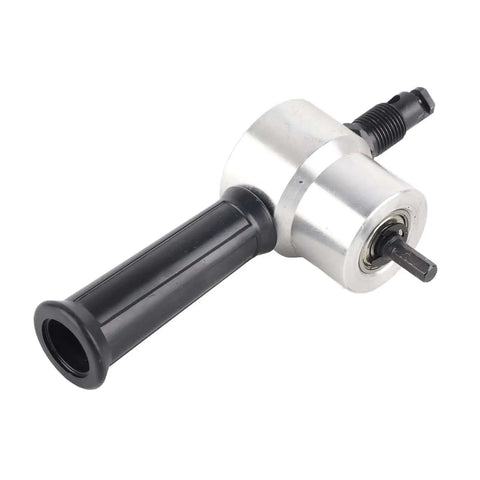 Double Head Sheet Metal Nibbler Cutter Drill Attachment for DIY and Pro, portable tool with adjustable cutter heads, metal cutting nibbler