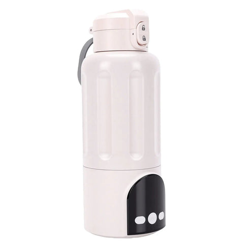 Game Changing Portable USB Rechargeable Electric Water Heater, 500 Ml Travel Heating Cup with 16000 Mah Battery in sleek design.