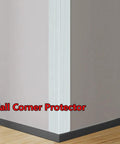 Two Pack Wood Grain Wall Corner Protector Self Adhesive L Molding Guards For Wall Door Window And Furniture Black 150 Cm Long
