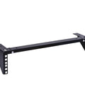 2U Vertical Wall Mount Rack Beefy Heavy Duty 125lbs Capacity Bracket For Server And Network Gear, steel construction angled view.