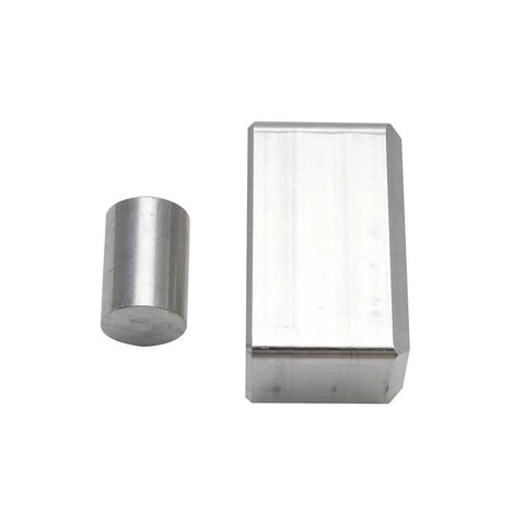 Heavy Duty Aluminum Welding Jig Set Fits PM63 Receiver Tubes includes two precision machined aluminum blocks for fabrication.