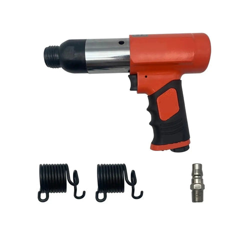 Rock Solid Pneumatic Hammer Kit And Rivet Gun Tools Perfect For Heavy Duty Nut And Screw Tightening jobs With Durable Build For Pros Who Need Serious Grind Power, red air tool with coils