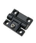 Black Plastic Folding Hinges For Adjustable Cabinet Doors Sturdy Yet Lightweight Cabinet Hardware For Easy DIY Install