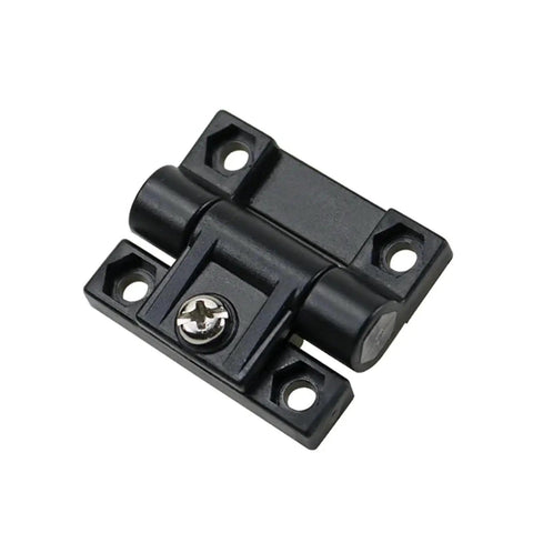 Black Plastic Folding Hinges For Adjustable Cabinet Doors Sturdy Yet Lightweight Cabinet Hardware For Easy DIY Install