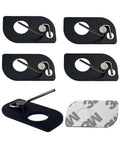 4 Pack Magnetic Arrow Rest For Recurve Bow Adhesive Back Archery Accessory Right Hand with stainless steel wire design