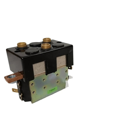 Heavy Duty 24 Volt Reversing Contactor DC88-317T For Excavators And Forklifts showing a black and metallic component with terminals.