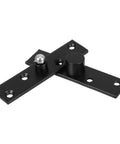 Hidden Full Rotation Stainless Steel Invisible Pivot Door Hinge For Wooden Doors Matte Black Finish Heavy Duty Center Pivot Hinge For Bookcases