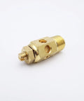 Close-up of Pack Of Four Pneumatic Air Mufflers Silencers Brass And Sintered Bronze Exhaust Mufflers With Quarter Inch NPT Threads For Quiet Air Tool