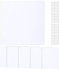 Top Shelf Six Pack White Ceiling Cover Plates 12 Inch Wall Hole Covers Featuring Rock Solid Double Sided Adhesive Strips for quick patching.