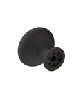 Side view of Matte Black Cabinet Knob 1-1/4 Inch Diameter For Cabinets And Drawers Era Series 1 Pack Drawer Knob