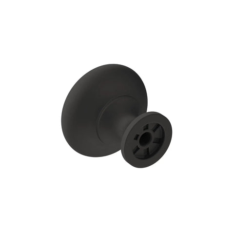 Side view of Matte Black Cabinet Knob 1-1/4 Inch Diameter For Cabinets And Drawers Era Series 1 Pack Drawer Knob