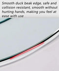 Edge detail of large tempered glass lazy Susan turntable for kitchen and dining, showing smooth, safe design
