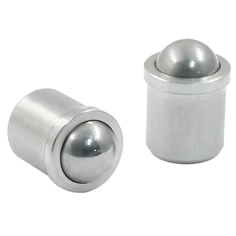 Hella Tough Stainless Steel Ball Plungers 0.24 Inch Diameter showing spring-loaded pins for locking jigs and machinery.