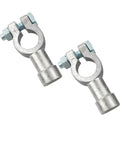 Top Shelf 2Pcs Lead Battery Connectors For Hot Rods featuring corrosion resistant terminals and heavy lead construction.