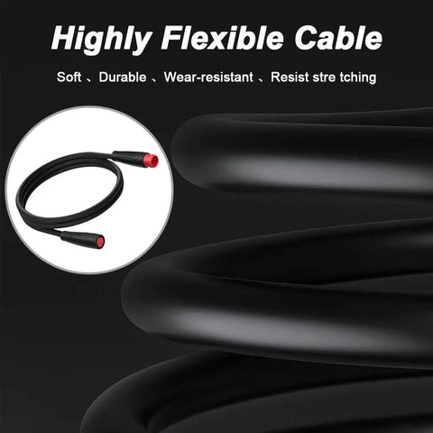 Ebike 2 Pin Extension Cable Waterproof Female To Male Electric Bike Cord For Ebike Light Gear Sensor And Brake In Ebike Modification Kit Two Pack Durable Copper Contacts For Stable Signal And Easy Install Built To Last
