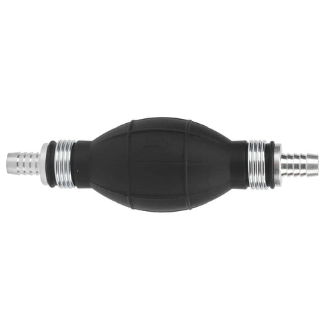 Manual Siphon Pump For Gasoline And Oil Transfer Hand Operated Fuel Extractor With 10mm Hose No Spill Easy Liquid Transfer Tool For Hydraulic Equipment Marine And RV Use black rubber bulb with metal hose fittings