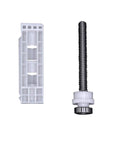 Bed Spindle Block Assembly For Okimat II Bed Motors Head And Foot Spindle Blocks DIY Replacement Kit, white block and spindle