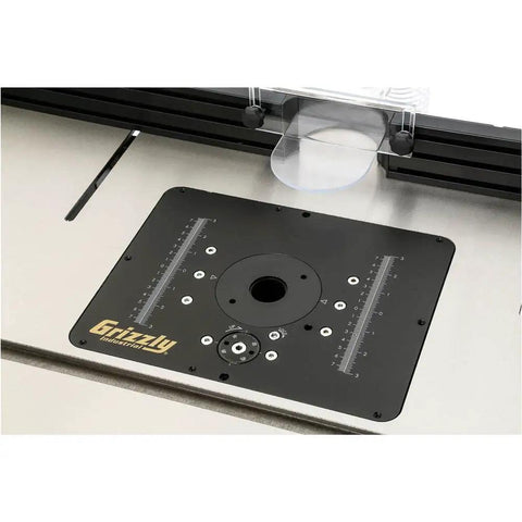 Pro Grade Router Table Featuring Precision Lift Control And Massive Cast Iron Wings For Killer Cabinet Work. Router lift with adjustment scales.