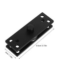 Two Pack Heavy Duty Stainless Steel Pivot Door Hinges Set For Rotating Doors Black Finish Built Tough Floor To Ceiling Pivot Design For Maximum Door Stability And Long Lasting Security With Concealed Mechanism Ideal Commercial Hardware, black pivot hinge 9.5cm x 3cm