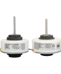 Inverter Air Conditioner Brushless DC Internal Motor Replacement For Outdoor Units side view of two motor units with labels visible.