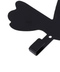 Premium Industrial Cast Iron Bird Wall Hook Hella Tough Metal Key Holder For Entryway with smooth black finish.