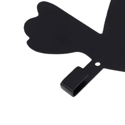 Premium Industrial Cast Iron Bird Wall Hook Hella Tough Metal Key Holder For Entryway with smooth black finish.